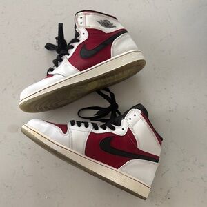 Nike Kids Sneakers - Red, White, and Black